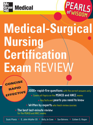 cover image of Medical-Surgical Nursing Certification Exam Review